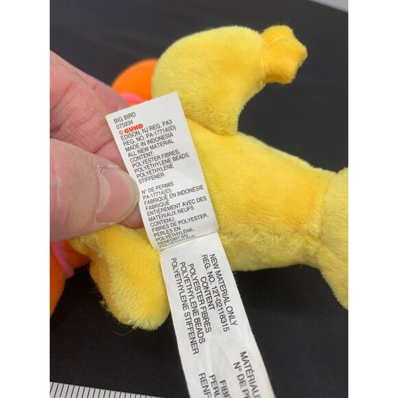 Sesame Street from Gund Big Bird Beanbag 7 In Yellow Bird Cartoon Character - Picture 6 of 8